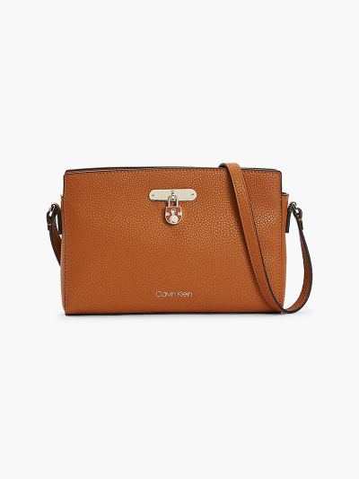 Calvin Klein Táskák & Kiegészítők HU638695 | Calvin Klein Lock Női Crossbody Táska Barna